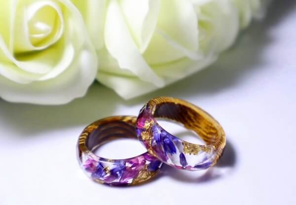 Real Flower Resin Rings| Pressed Flower Resin Ring | Smartyleowl | Resin  Art | Resin Jewelry | Resin Diorama | Resin Decor