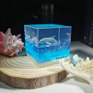 dolphin resin diorama