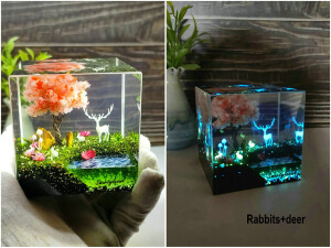 patronus resin diorama