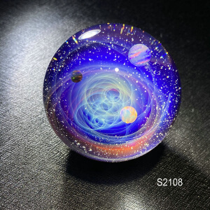 galaxy glass sphere