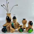 wood resin vase
