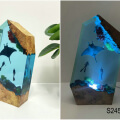 wood resin lamp