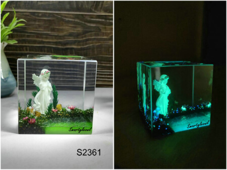angel resin diorama