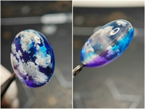 cloud resin pendant