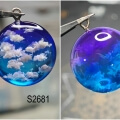 cloud resin pendant