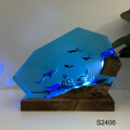 ocean resin lamp