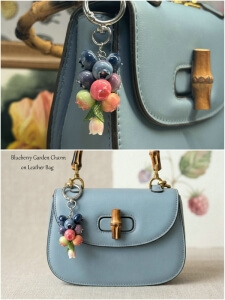 blueberry bag charm