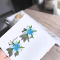 flower resin earring