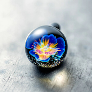flower glass art