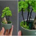 wire wrap bonsai tree art