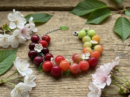 cherry bracelet