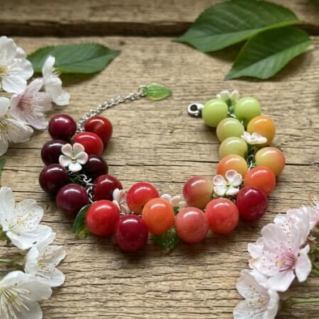 cherry bracelet
