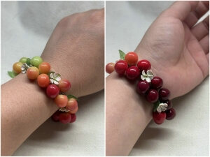 cherry bracelet