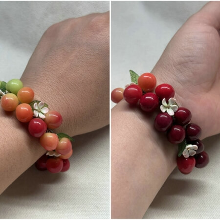 cherry bracelet