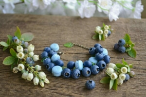Macaron and Blueberry Bracelet