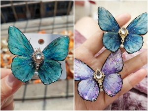 resin butterfly clip