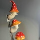 clay mushroom magnet