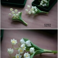 clay flower brooch