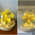 flower resin lamp