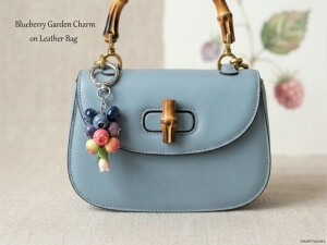 blueberry bag charm