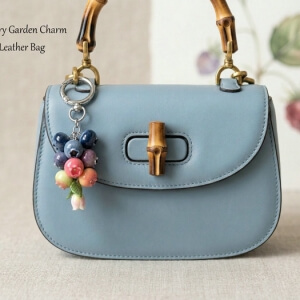 blueberry bag charm
