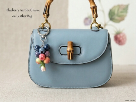 blueberry bag charm