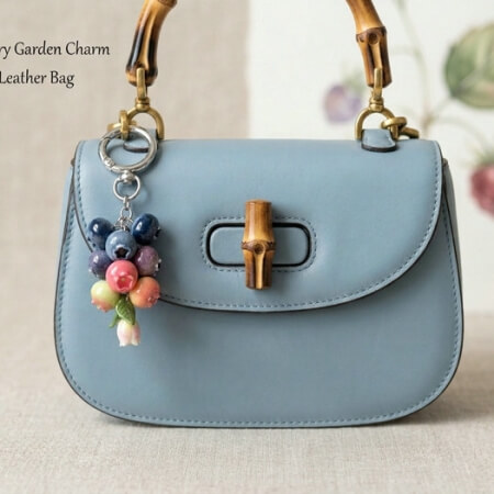 blueberry bag charm