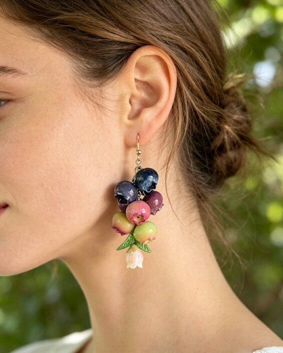 blueberry earring