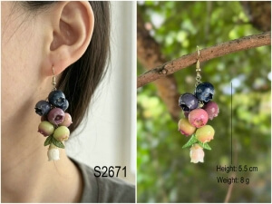 blueberry earring