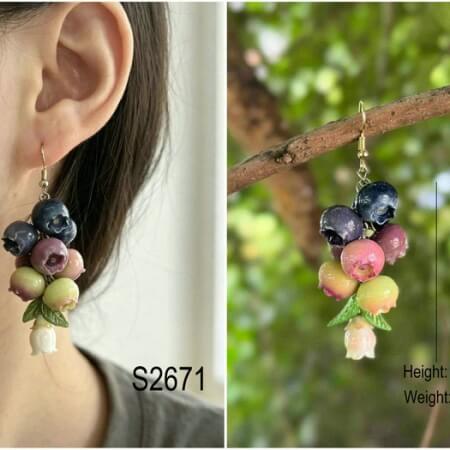 blueberry earring