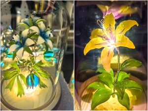 flower resin lamp