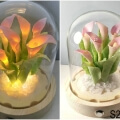flower resin lamp