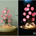 flower resin lamp