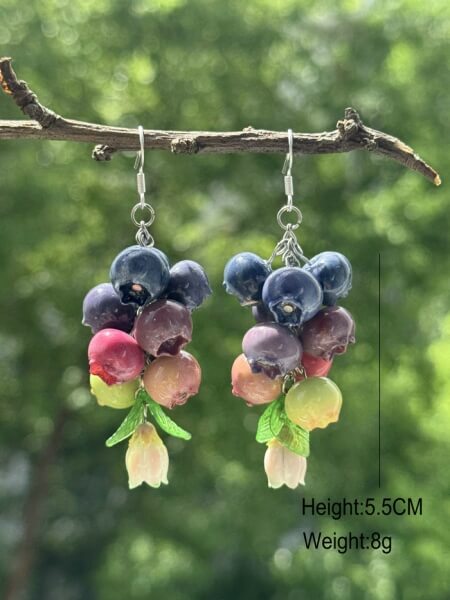 blueberry earring