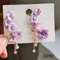 clay flower earring