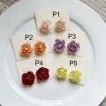 clay flower earring