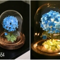 flower resin lamp