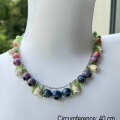 clay blueberry necklace