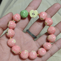 clay apple bracelet