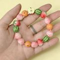 clay apple bracelet