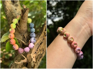 clay Blueberry Bracelet