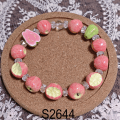 clay apple bracelet