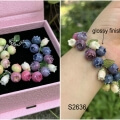 clay Blueberry Bracelet