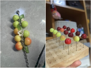 cherry bracelet