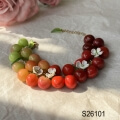 clay cherry bracelet